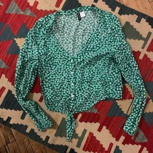 H&M divided crop top